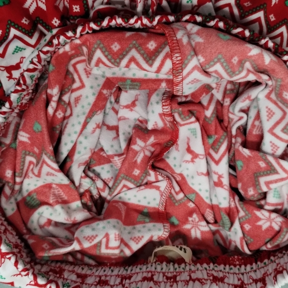 ShoSho Red Holiday Christmas loungewear PJ pajamas Joggers Big Kids Girls XL - Picture 7 of 10